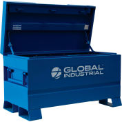 Global Industrial Job Site Steel Chest, 12 Cu. Ft., Blue