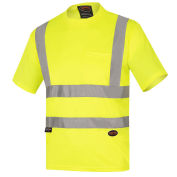 Pioneer Hi-Viz Safety Short Sleeve T-Shirt Birdeye, Yellow/Green, XL