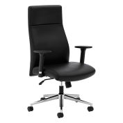 HON Define Executive High-Back Chair, 17" to 21" Seat Height, Black Seat/Back