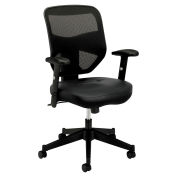 HON VL531 Mesh High-Back Task Chair with Adjustable Arms, Black