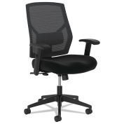 HON VL581 High-Back Task Chair, Supports to 250 lb, 18" to 22" Seat Height, Black