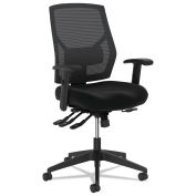 HON VL582 High-Back Task Chair, Supports to 250 lb, 19" to 22" Seat Height, Black
