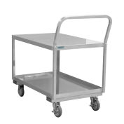 Durham Mfg® Low Deck Cart, Stainless Steel, 1200 lb. Capacity, 40-3/4"L x 24-1/8"W x 38-1/8"H