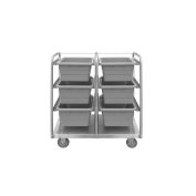Durham Mfg® Tub Rack Cart, Stainless Steel, 600 lb. Capacity, 26"L x 36-3/4"W x 42"H