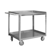Durham Mfg® Stock Cart, Stainless Steel, 1200 lb. Capacity, 36-7/16"L x 19"W x 37"H