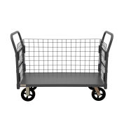 Durham Mfg® Wire Cart, Steel, 2000 lb. Capacity, 55-1/4"L x 24"W x 38-1/4"H