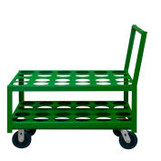 Durham Mfg® Medical Cylinder Cart, Steel, 1400 lb. Capacity, 39"L x 24-1/4"W x 37-1/2"H