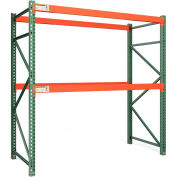 Global Industrial Bolted Teardrop Pallet Rack Starter, 144"W x 42"D x 96"H, 5702 lbs Shelf Cap