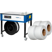 Global Industrial Polypropylene Strapping Machine, 5 Free Strapping Coils