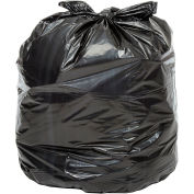Global Industrial Super Duty Trash Bags, 55-60 Gal, 1.5 Mil, Black, 100 Bags/Case