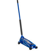 Global Industrial 3 Ton Service Jack, Dual Pump, Blue