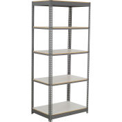 Global Industrial 5 Shelf, Commercial Duty Boltless Shelving Starter, 48"Wx18"Dx72"H, Laminate Deck