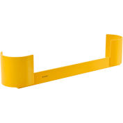 Global Industrial Pallet Rack End Protector, Double End, 42''L, 3/8'' Thick, Yellow