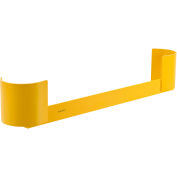 Global Industrial Pallet Rack End Protector, Double End, 48''L, 3/8'' Thick, Yellow