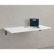 Global Industrial Folding Wall Mount Workbench, 60 x 24", 5/8" Plastic Laminate Top