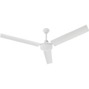 Global Industrial 56" Industrial Ceiling Fan, 4 Speed, 7599 CFM, 120V, White