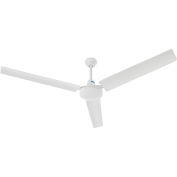 Global Industrial 60" Industrial Ceiling Fan, 4 Speed, 7885 CFM, 120V, White