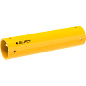 Global Industrial Plastic Guard Rail, 3'L x 6" Dia., Yellow