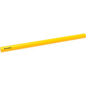 Global Industrial Plastic Guard Rail, 10'L x 6" Dia., Yellow