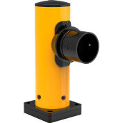 Global Industrial End Post for Plastic Guard Rails, 18"H, Yellow