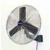 Global Industrial 24" Oscillating Wall Mount Fan, 3-Speed, 7525 CFM, 1/4 HP, 1 Phase