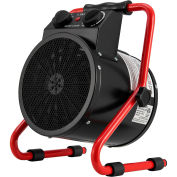 Global Industrial Portable Electric Space Heater, 120V, 1500W, Black & Red