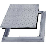 Acudor Aluminum Diamond Plate Floor Door - No Hinge, 12x12