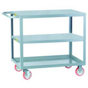 LITTLE GIANT All Welded Service Cart, Flush Top & Middle, 24 x 36