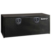 Diamond Tread Aluminum Underbody Truck Box, 18" x 18" x 48", Black