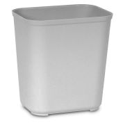 Fire-Resistant Wastebasket, 14-1/2 X10-1/2 X15-3/10", Gray - Pkg Qty 12