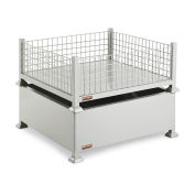 Relius Solutions Mini-Bulk Containers (10 Cu. Ft.), Wire Mesh Sides, Gray