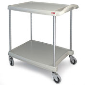 Metro myCart™ 2-Shelf Utility Cart with Chrome-Plated Posts, Green, 28x23" Shelves