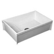 FIAT Modesto Mop Sink, 36"L x 24"W W/ Plain Curbs