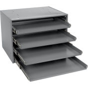 Durham Heavy Duty Bearing Rack, For Large Compartment Boxes, Fits Four Boxes