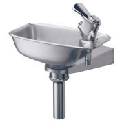 Wall Mounted Drinking Fountain, Bracket Style, Stainless Steel