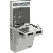 EZH2O Water Bottle Refilling Station W/Single ADA Cooler, Refrig, Light Gray