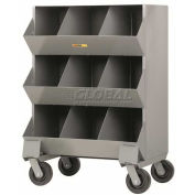 Little Giant® Heavy Duty Steel Mobile Storage Bins, 32"L x 20"W x 45-1/2"H
