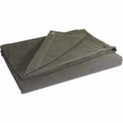 9.93 Oz Flame Resist Canvas Tarp Olive Drab, 8'x10'