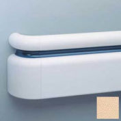 3-Piece Handrail System, Vinyl w/Aluminum Retainer, 6.25" Face 12' Long, Cappuccino