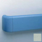 Crash Rail-Type Handrail, Vinyl W/Aluminum Retainers, 5-1/2''H x 12'L, Sea Foam