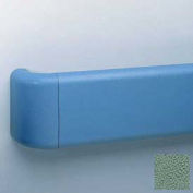 Crash Rail-Type Handrail, Vinyl W/Aluminum Retainers, 5-1/2''H x 12'L, Teal