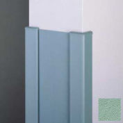 End Wall 90° Corners, 2'' Wings, 12'H W/Caps, 6"W, Pale Jade, Aluminum