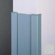 End Wall 90° Corners, 2'' Wings, 4'H W/Caps. 6" W, Silver Gray