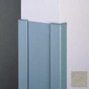 End Wall 90° Corners, 2'' Wings, 4'H W/Caps, 6"W, Chinchilla, Aluminum