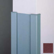End Wall 90° Corners, 2'' Wings, 8'H W/Caps, 6"W, Cordovan, Aluminum
