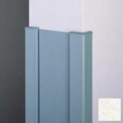 End Wall 90° Corners, 2'' Wings, 8'H W/Caps, 6"W, Mission WH, Aluminum