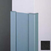 End Wall 90° Corners, 2'' Wings, 12'H W/Caps, 6"W, Black, Recycled Vinyl