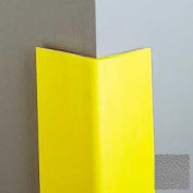 4" Wing Corner Guard, 12'H, Gray, Heavy Duty Vinyl