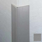 Flexible Vinyl Corner Guard, 2-1/2" Wings, 3/16" Radius, 12'H, Gray