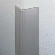 Flexible Vinyl Corner Guard, 2-1/2" Wings, 3/16" Radius, 8'H, Polar White